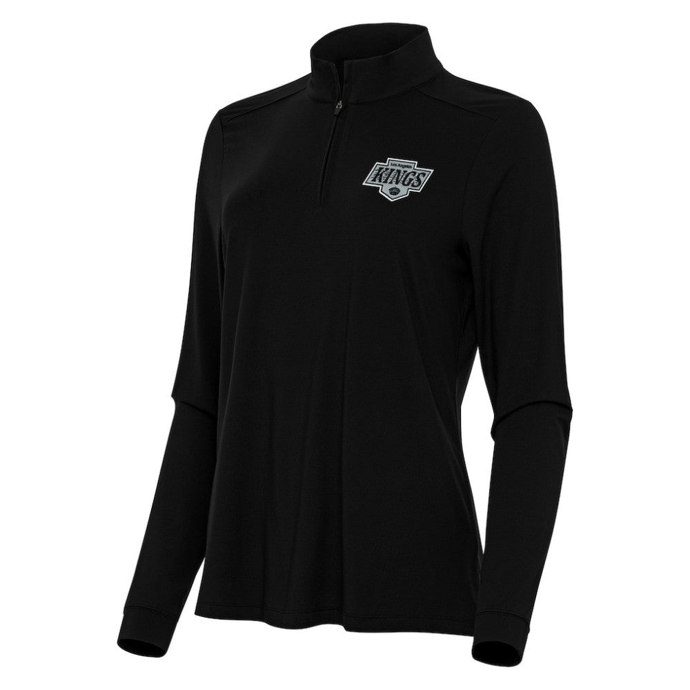 Los Angeles Kings Antigua Women's Intent Quarter-Zip Top - Black - NHL 202236849