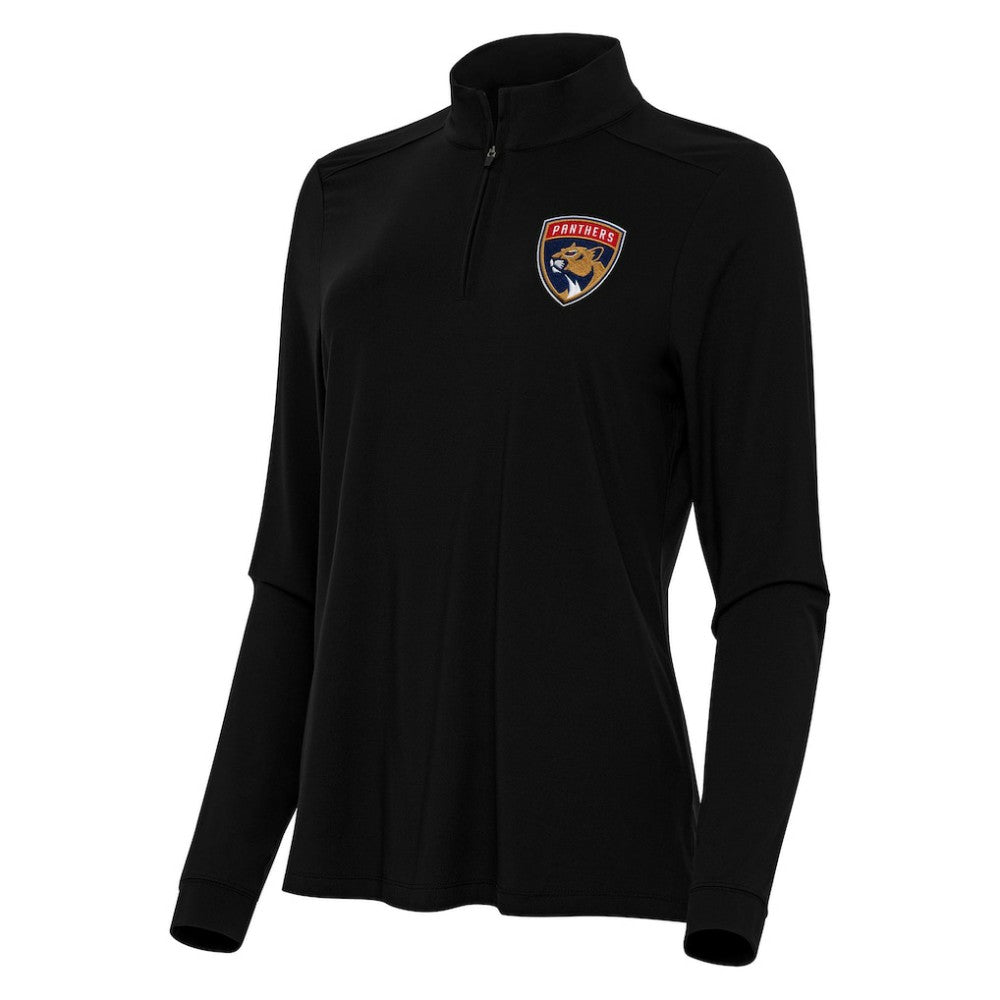 Florida Panthers Antigua Women's Intent Quarter-Zip Top - Black - NHL 202236852