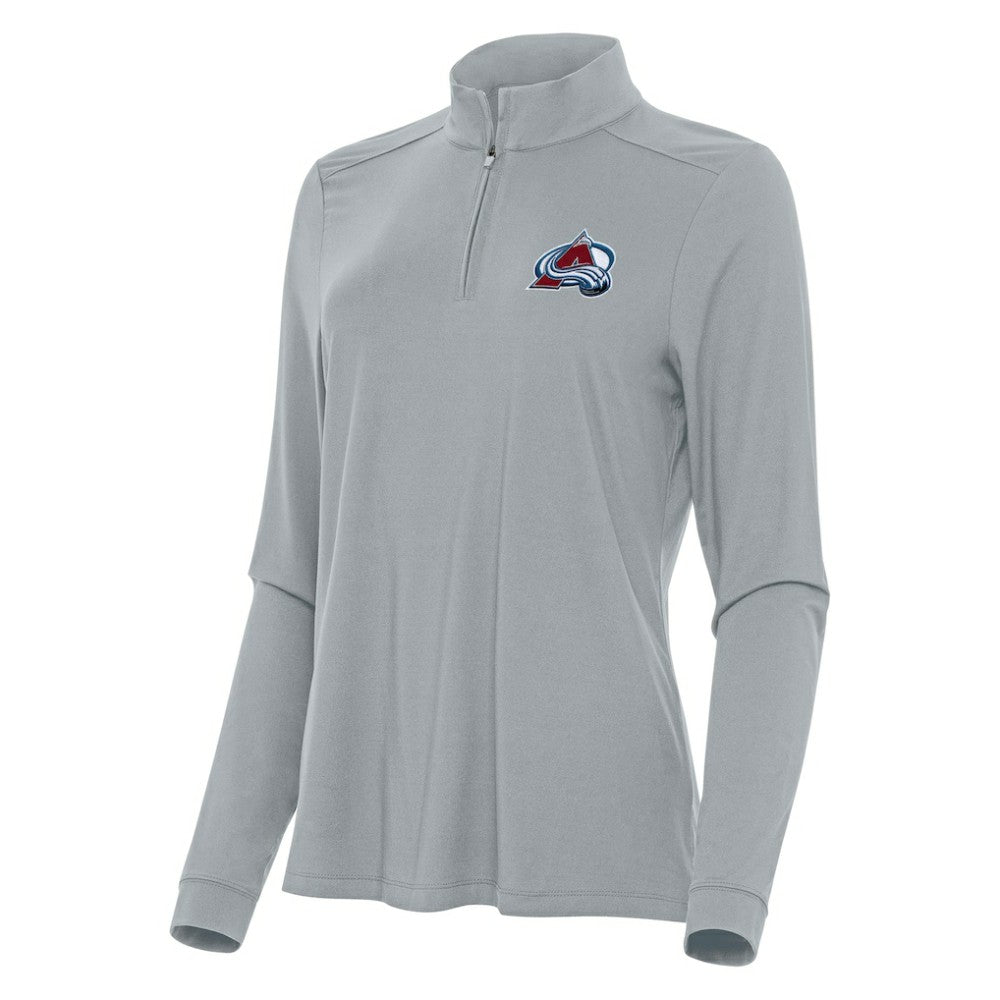 Colorado Avalanche Antigua Women's Intent Quarter-Zip Top - Gray - NHL 202236858