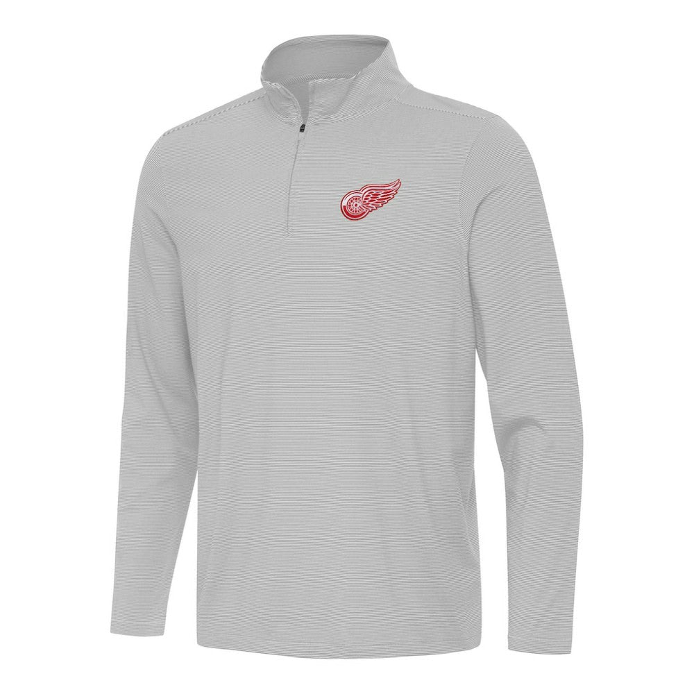 Detroit Red Wings Antigua Twine Quarter-Zip Top - Gray - NHL 202236912