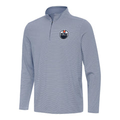 Edmonton Oilers Antigua Twine Quarter-Zip Top - Navy - NHL 202236913