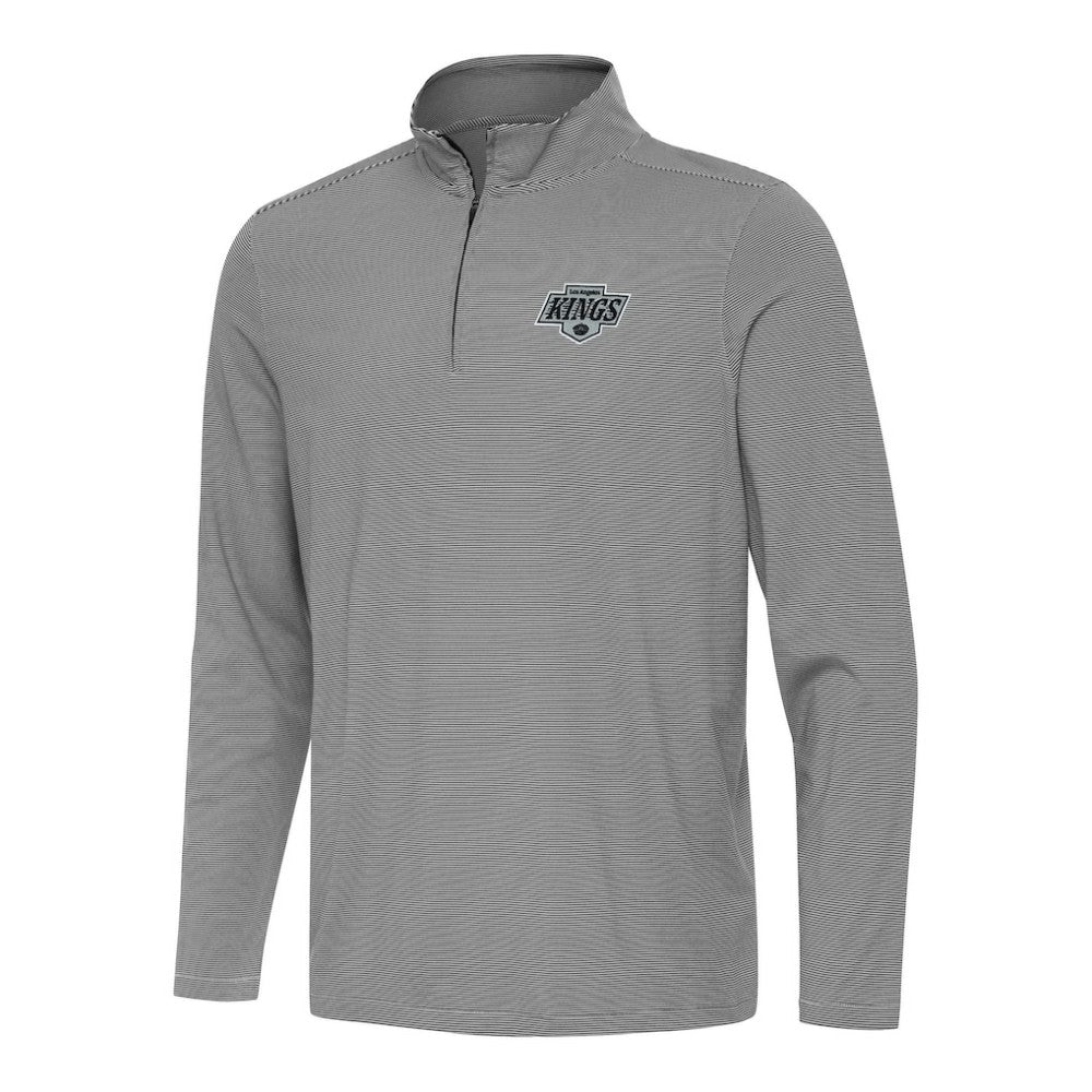 Los Angeles Kings Antigua Twine Quarter-Zip Top - Black - NHL 202236921