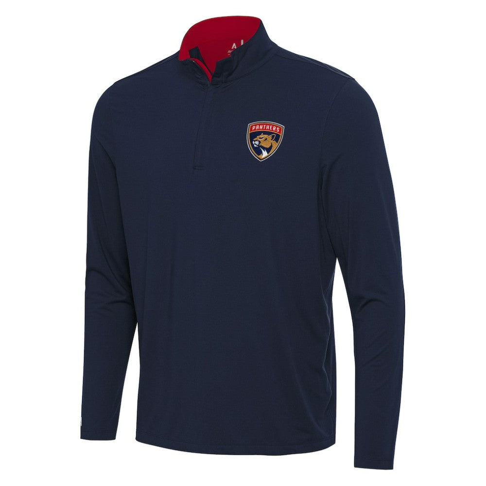 Florida Panthers Antigua Content Quarter-Zip Pullover Top - Navy/Red - NHL 202236959