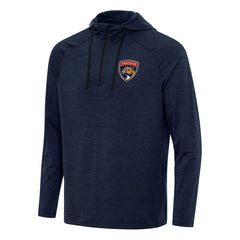Florida Panthers Antigua Spikes Quarter-Zip Hoodie - Heather Navy - NHL 202237062