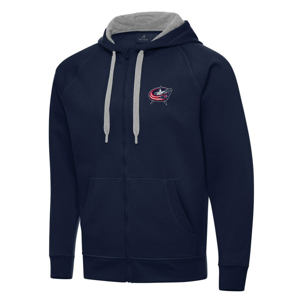 Columbus Blue Jackets Antigua Big & Tall Victory Full-Zip Hoodie - Navy - NHL 202237123