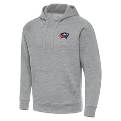 Columbus Blue Jackets Antigua Big & Tall Victory Pullover Hoodie - Heather Gray - NHL 202237145