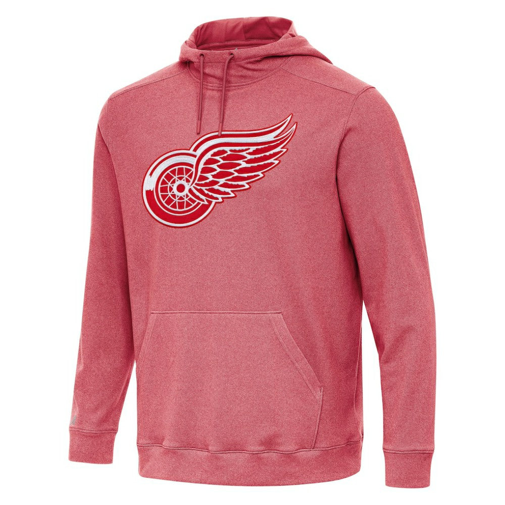 Detroit Red Wings Antigua Cloud Pullover Hoodie - Heather Red - NHL 202237205
