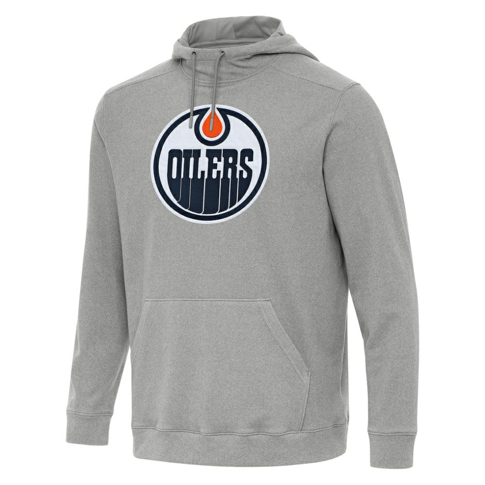 Edmonton Oilers Antigua Cloud Pullover Hoodie - Heather Gray - NHL 202237208