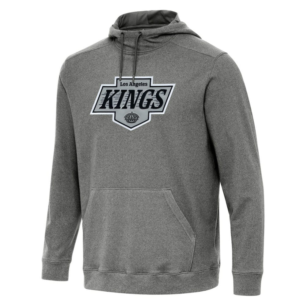 Los Angeles Kings Antigua Cloud Pullover Hoodie - Heather Black - NHL 202237217