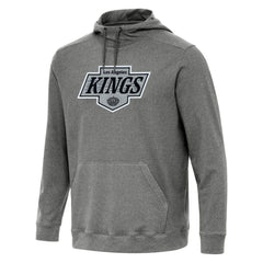 Los Angeles Kings Antigua Cloud Pullover Hoodie - Heather Black - NHL 202237217
