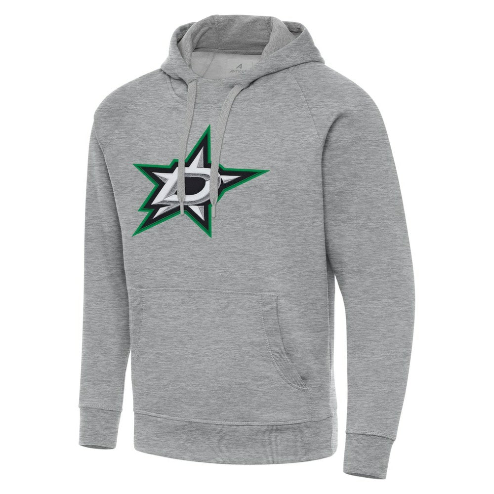 Dallas Stars Antigua Big & Tall Victory Pullover Hoodie - Heather Gray - NHL 202237281