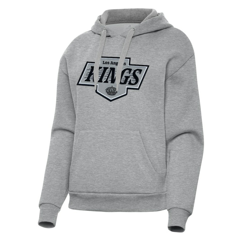 Los Angeles Kings Antigua Women's Victory Pullover Hoodie - Heather Gray - NHL 202253497