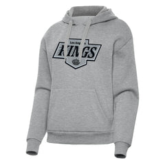 Los Angeles Kings Antigua Women's Victory Pullover Hoodie - Heather Gray - NHL 202253497