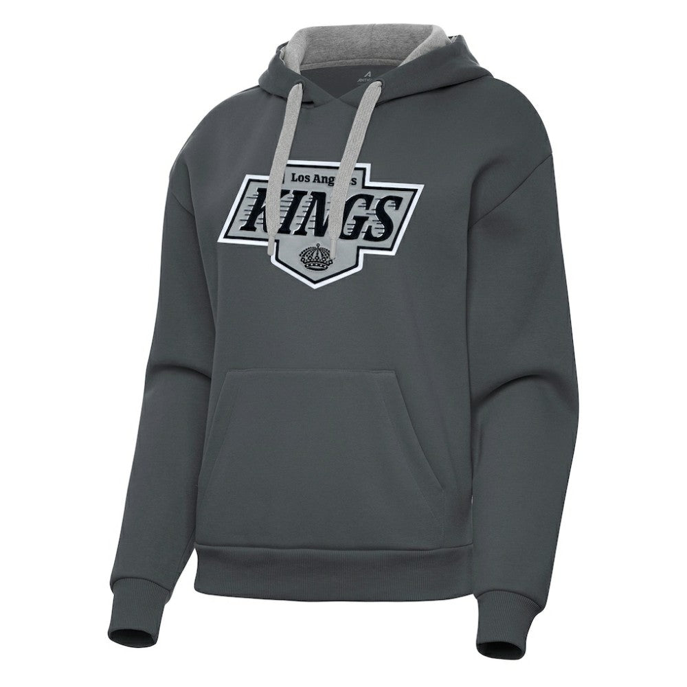 Los Angeles Kings Antigua Women's Victory Pullover Hoodie - Charcoal - NHL 202253502