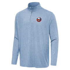 New York Islanders Antigua Hunk Quarter-Zip Top - Heather Aqua - NHL 202253586