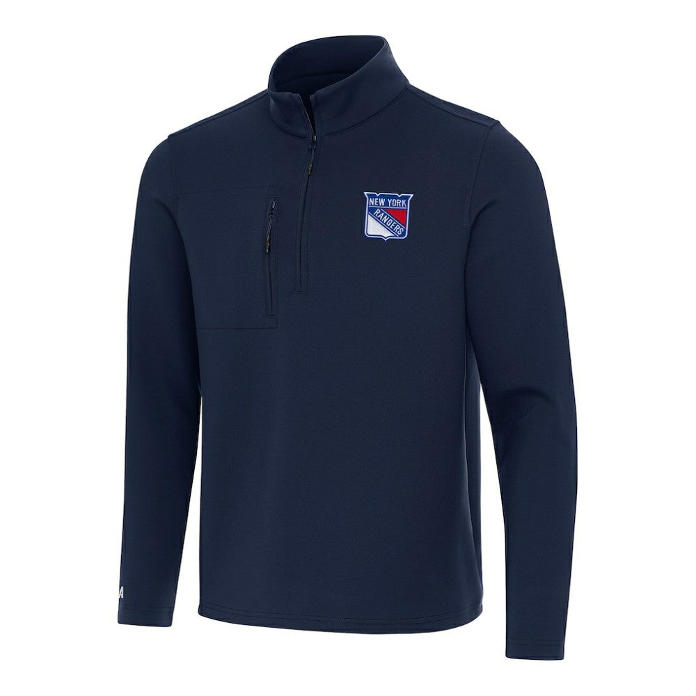 New York Rangers Antigua Insider Quarter-Zip Top - Navy - NHL 202253642