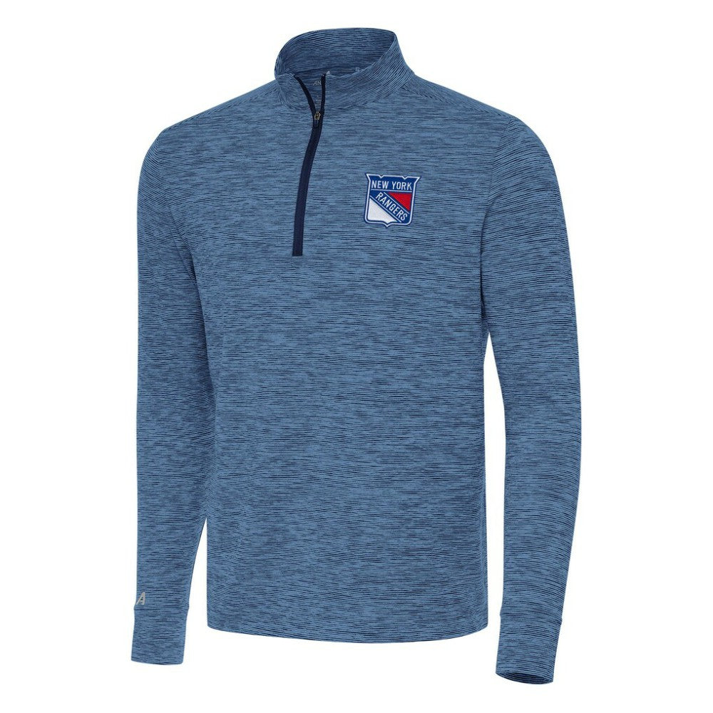 New York Rangers Antigua Cause Quarter-Zip Top - Heather Navy - NHL 202253735