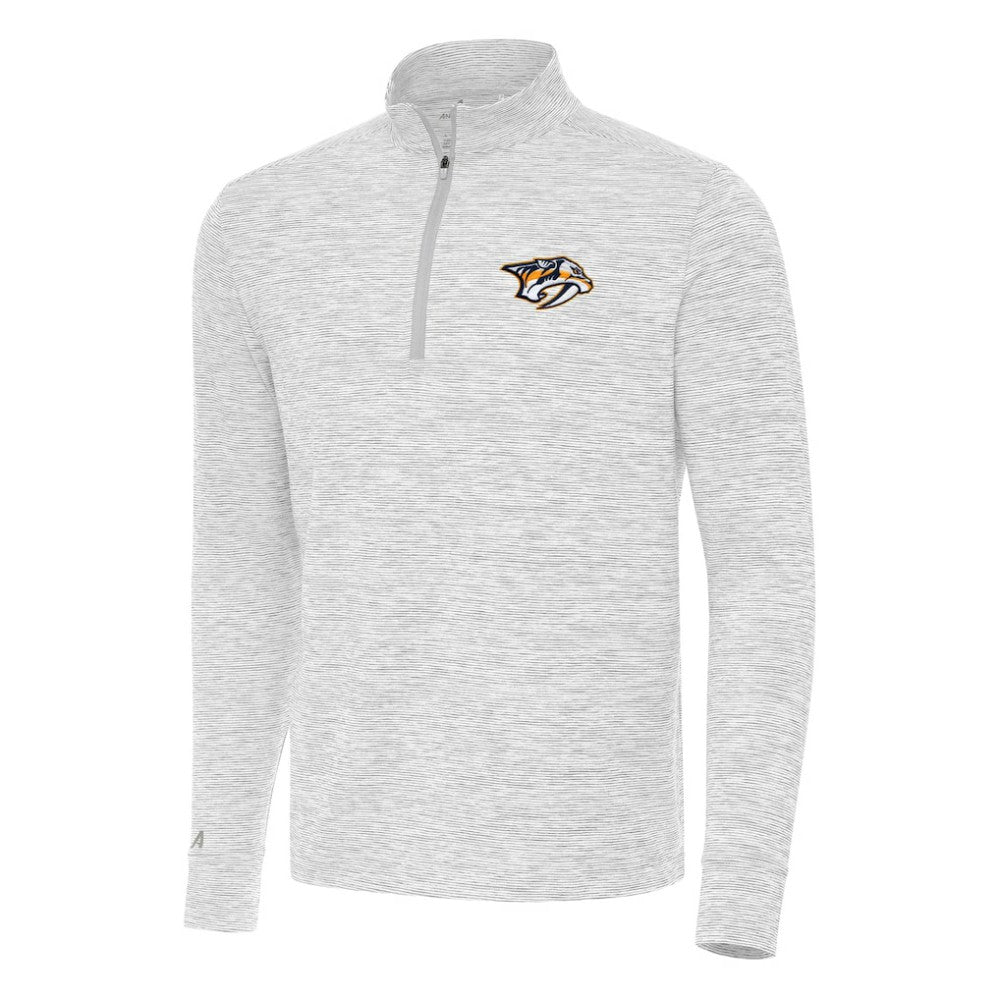 Nashville Predators Antigua Cause Quarter-Zip Top - Gray - NHL 202253736