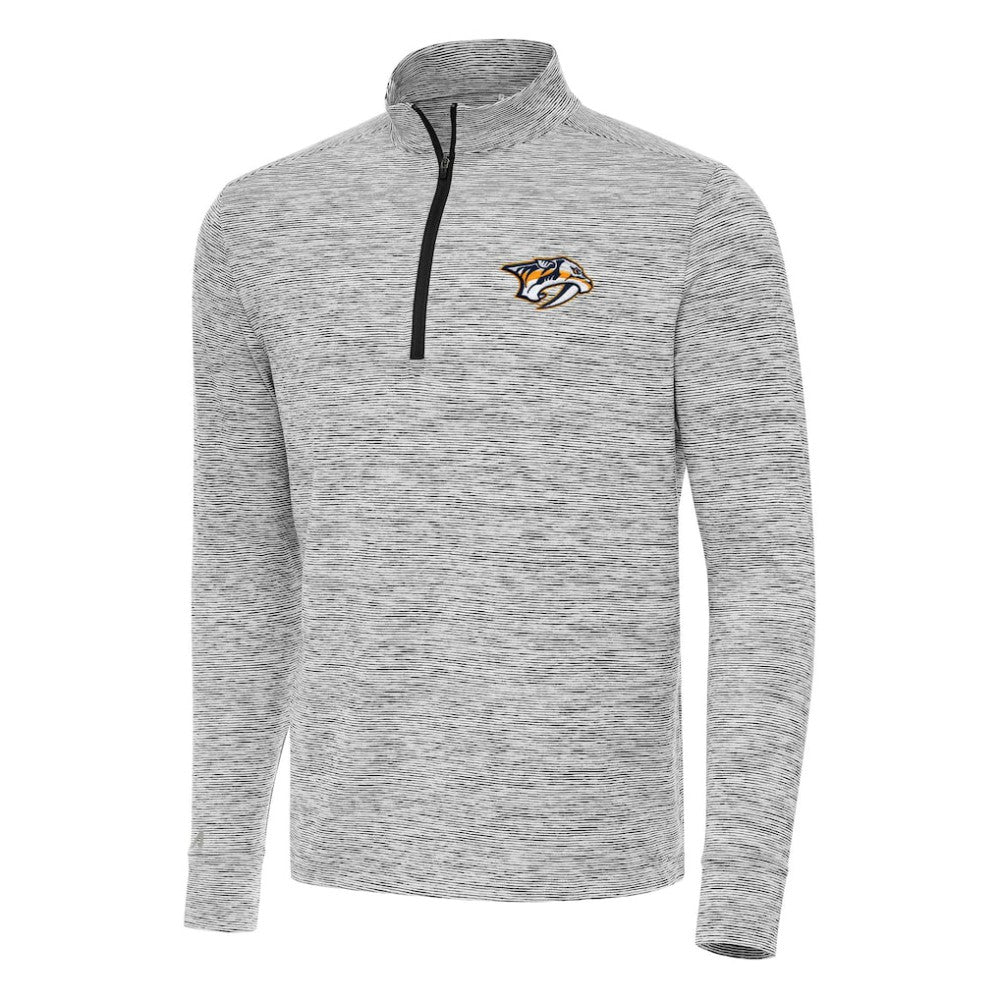 Nashville Predators Antigua Cause Quarter-Zip Top - Black - NHL 202253745