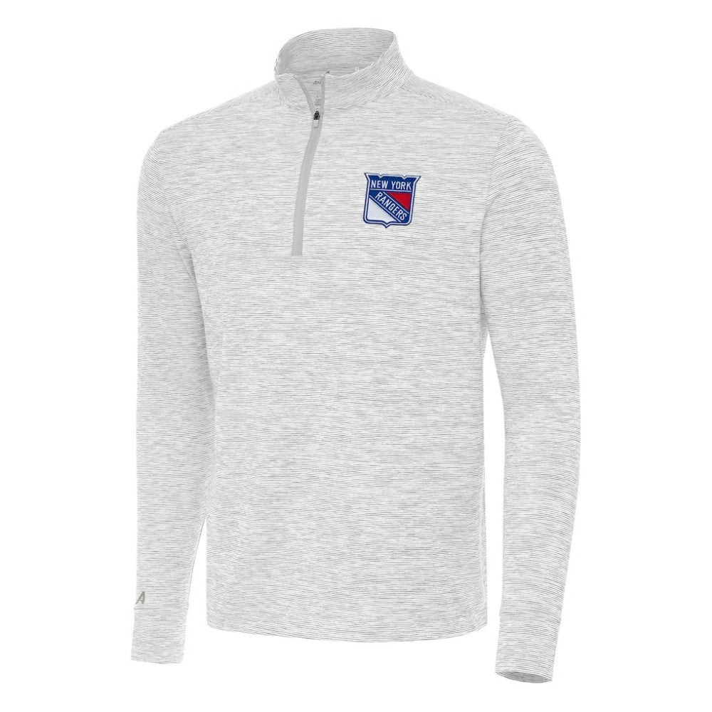 New York Rangers Antigua Cause Quarter-Zip Top - Gray - NHL 202253754