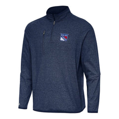 New York Rangers Antigua Certain Quarter-Zip Tri-Blend Sweatshirt - Heather Navy - NHL 202254042