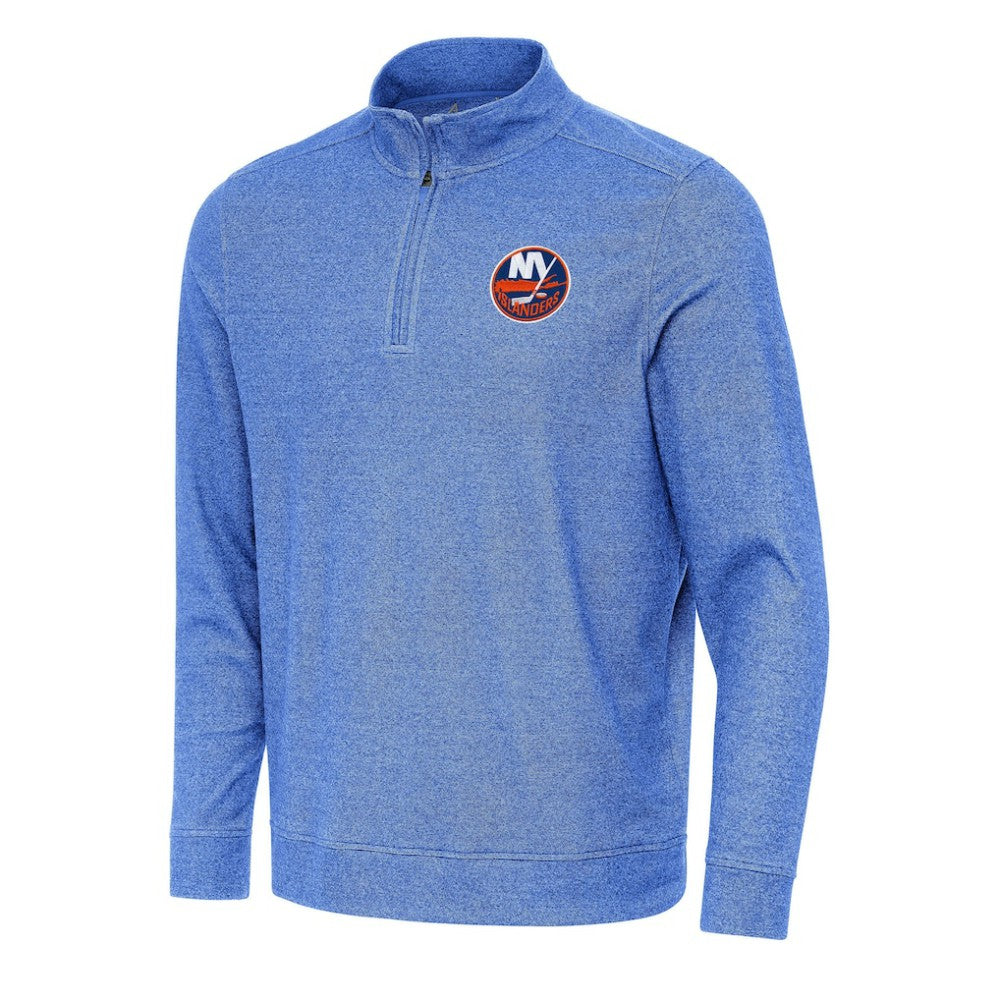 New York Islanders Antigua Subtle Quarter-Zip Sweatshirt - Heather Royal - NHL 202254066