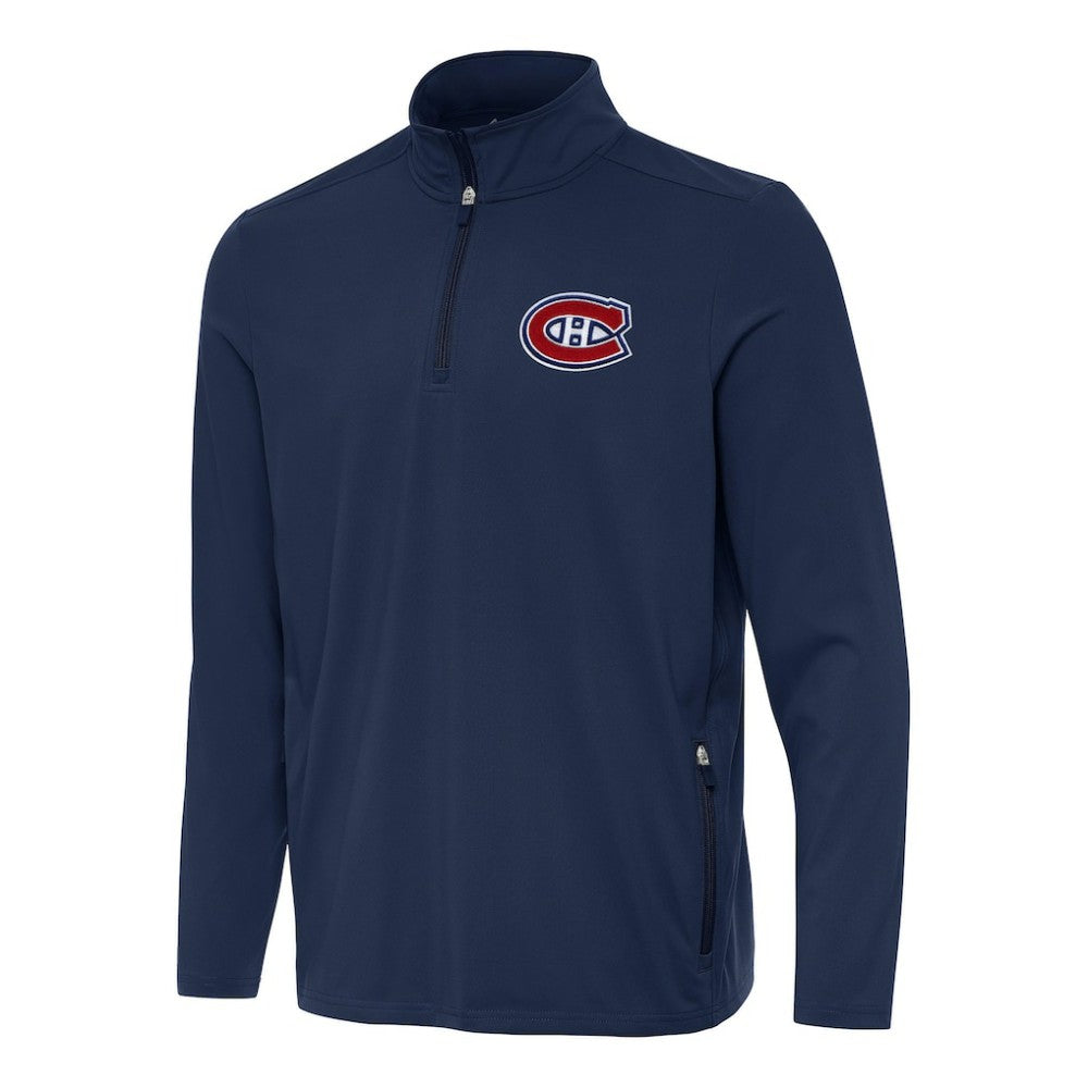 Montreal Canadiens Antigua Perilous Quarter-Zip Sweatshirt - Navy - NHL 202254072