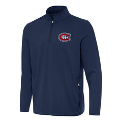 Montreal Canadiens Antigua Perilous Quarter-Zip Sweatshirt - Navy - NHL 202254072