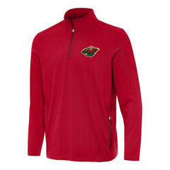 Minnesota Wild Antigua Perilous Quarter-Zip Sweatshirt - Red - NHL 202254073