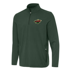 Minnesota Wild Antigua Perilous Quarter-Zip Sweatshirt - Hunter Green - NHL 202254074