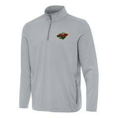 Minnesota Wild Antigua Perilous Quarter-Zip Sweatshirt - Gray - NHL 202254075