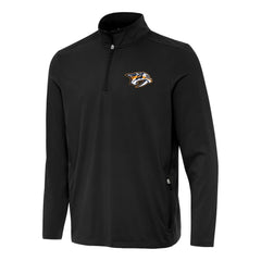 Nashville Predators Antigua Perilous Quarter-Zip Sweatshirt - Black - NHL 202254080