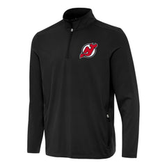 New Jersey Devils Antigua Perilous Quarter-Zip Sweatshirt - Black - NHL 202254082