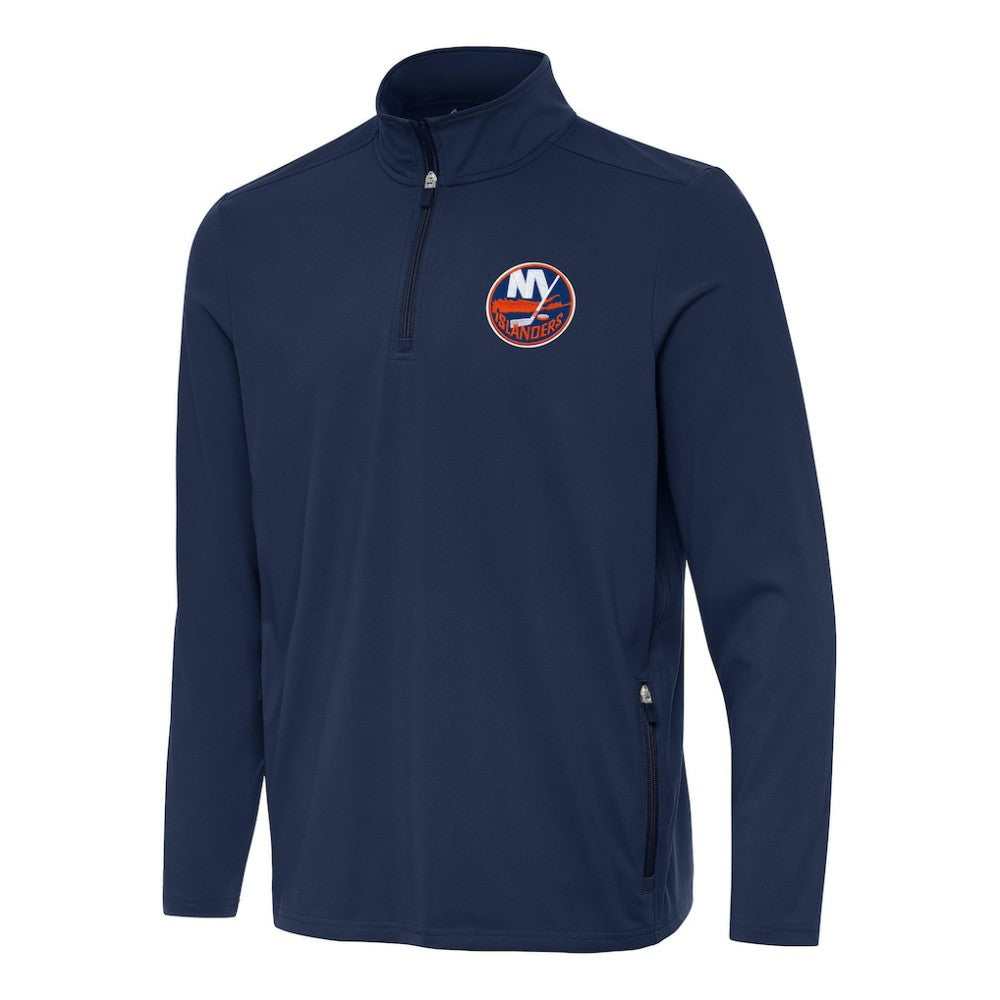 New York Islanders Antigua Perilous Quarter-Zip Sweatshirt - Navy - NHL 202254083