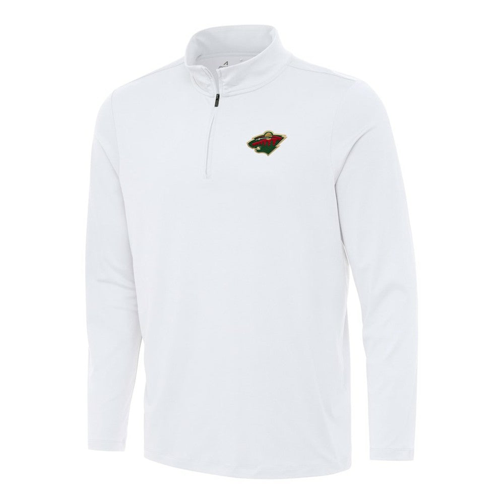 Minnesota Wild Antigua Reprocess Quarter-Zip Top - White - NHL 202254199