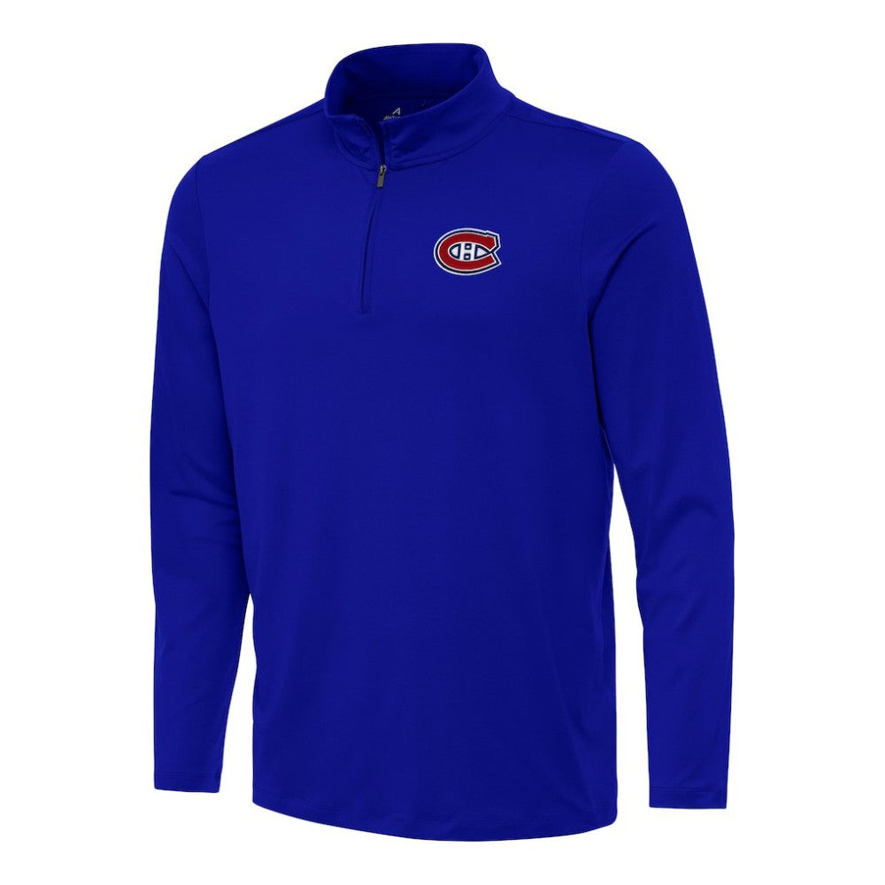 Montreal Canadiens Antigua Reprocess Quarter-Zip Top - Royal - NHL 202254210