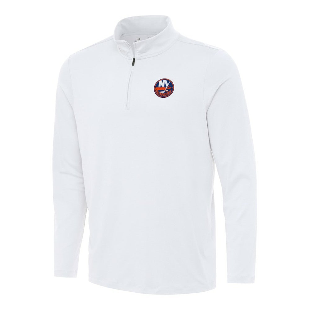 New York Islanders Antigua Reprocess Quarter-Zip Top - White - NHL 202254216