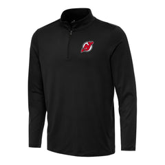 New Jersey Devils Antigua Reprocess Quarter-Zip Top - Black - NHL 202254222