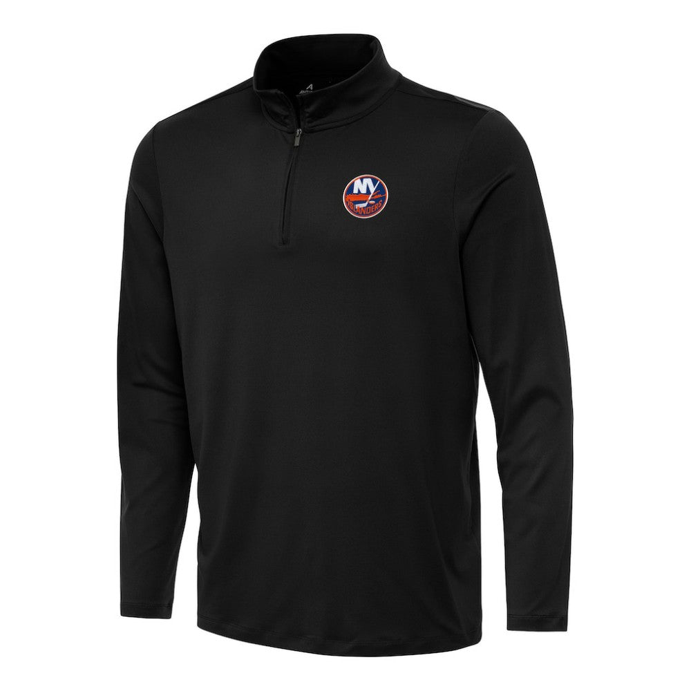 New York Islanders Antigua Reprocess Quarter-Zip Top - Black - NHL 202254223