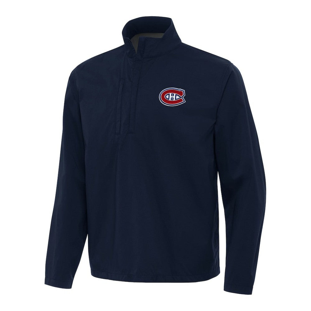 Montreal Canadiens Antigua Brisk Quarter-Zip Windbreaker - Navy - NHL 202254353