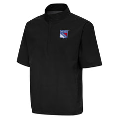 New York Rangers Antigua Brisk Quarter-Zip Windbreaker - Black - NHL 202254408