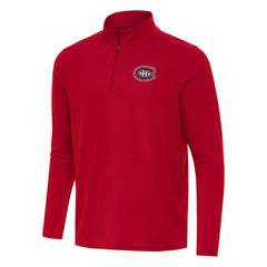 Montreal Canadiens Antigua Intent Quarter-Zip Top - Red - NHL 202254434