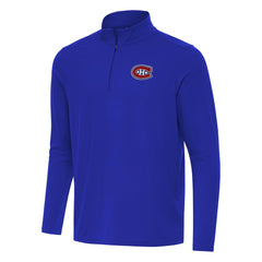 Montreal Canadiens Antigua Intent Quarter-Zip Top - Royal - NHL 202254436