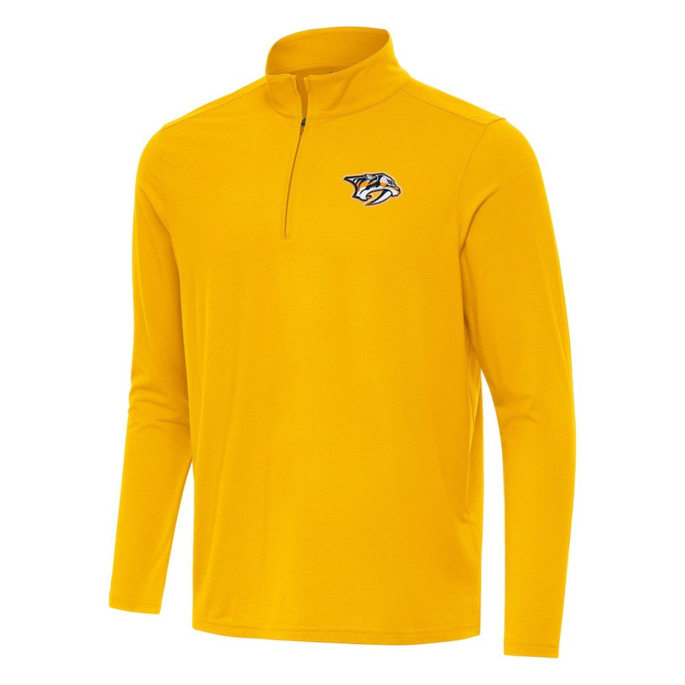 Nashville Predators Antigua Intent Quarter-Zip Top - Gold - NHL 202254441