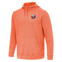New York Islanders Antigua Cloud Pullover Hoodie - Heather Orange - NHL 202254477