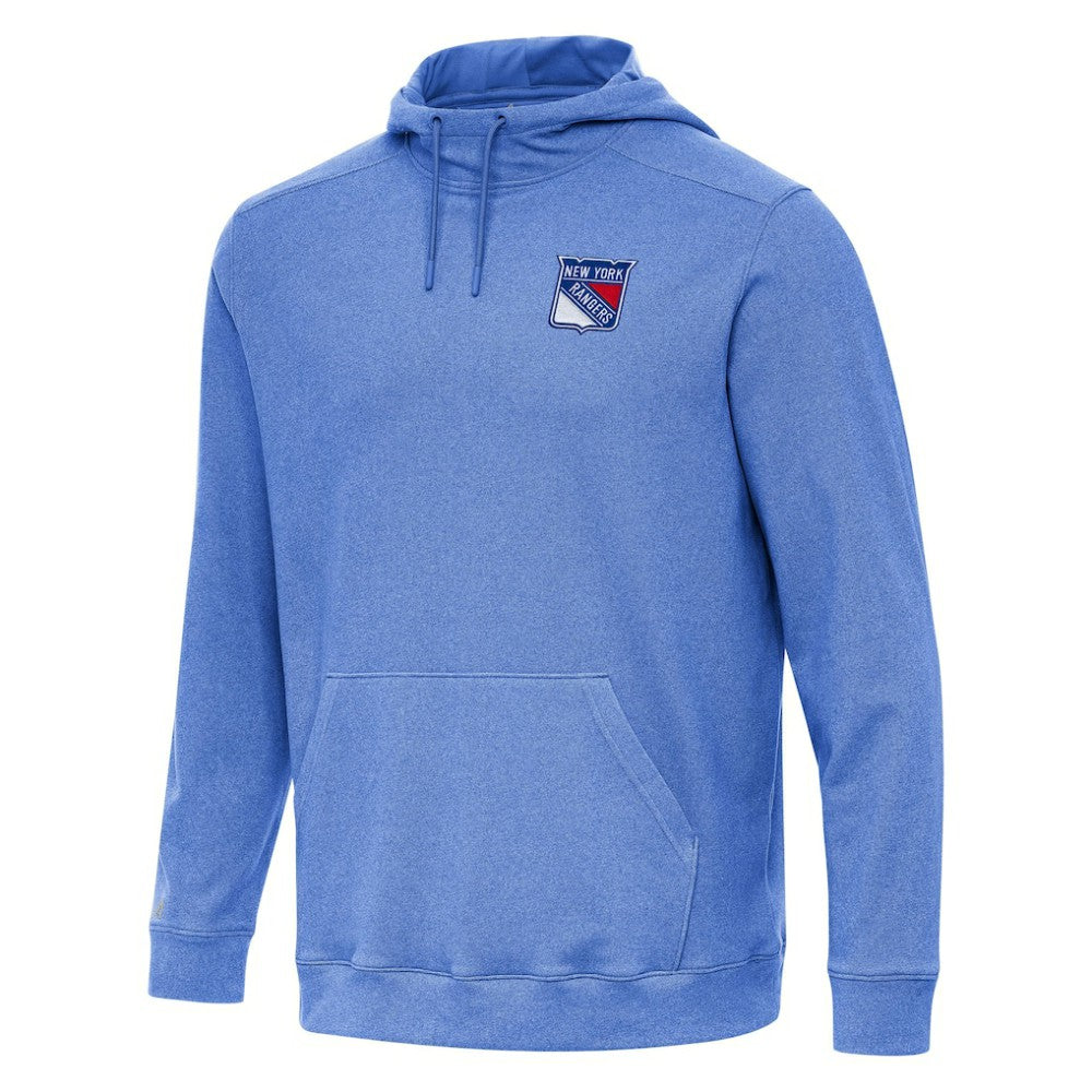 New York Rangers Antigua Cloud Pullover Hoodie - Heather Royal - NHL 202254483