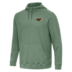 Minnesota Wild Antigua Cloud Pullover Hoodie - Hunter Green - NHL 202254494