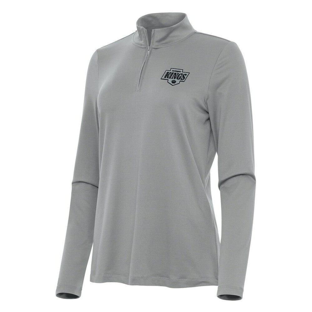 Los Angeles Kings Antigua Women's Reprocess Quarter-Zip Top - Gray - NHL 202254591