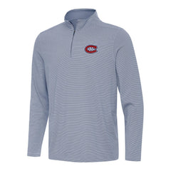 Montreal Canadiens Antigua Twine Quarter-Zip Top - Navy - NHL 202254795