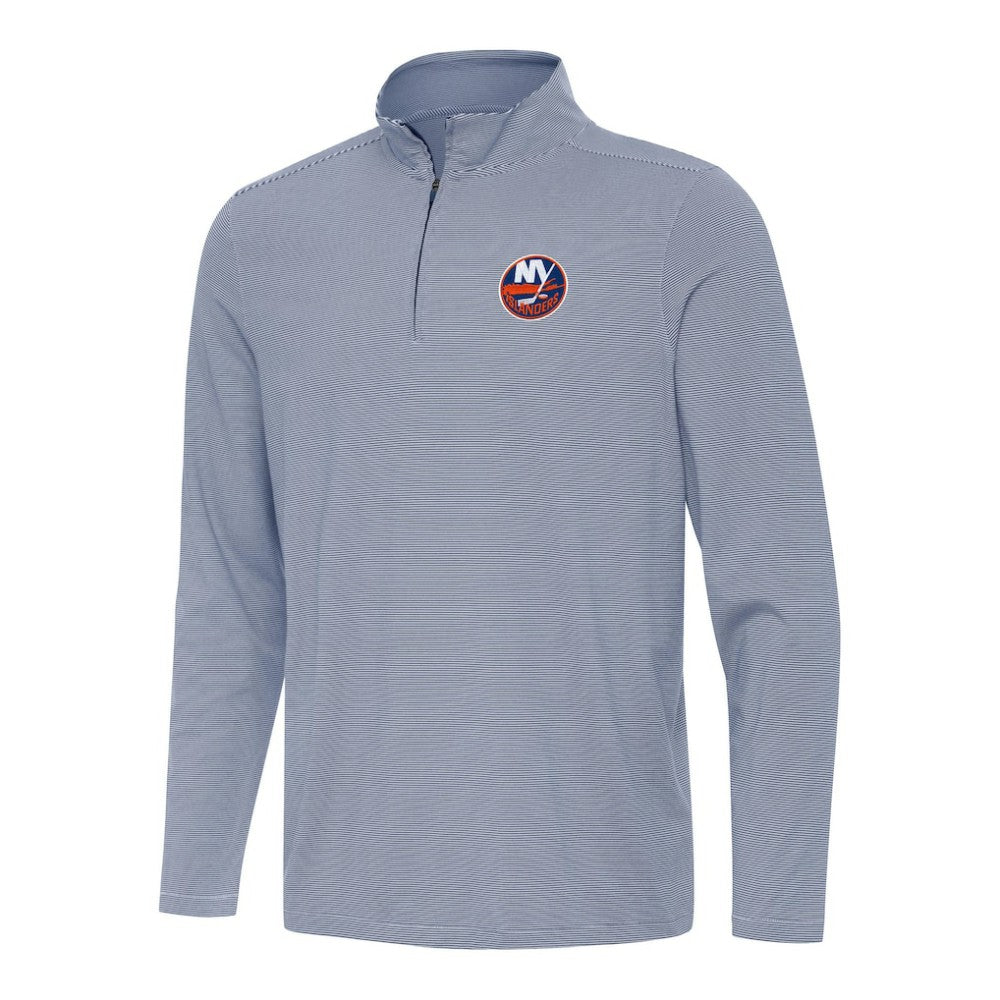 New York Islanders Antigua Twine Quarter-Zip Top - Navy - NHL 202254803